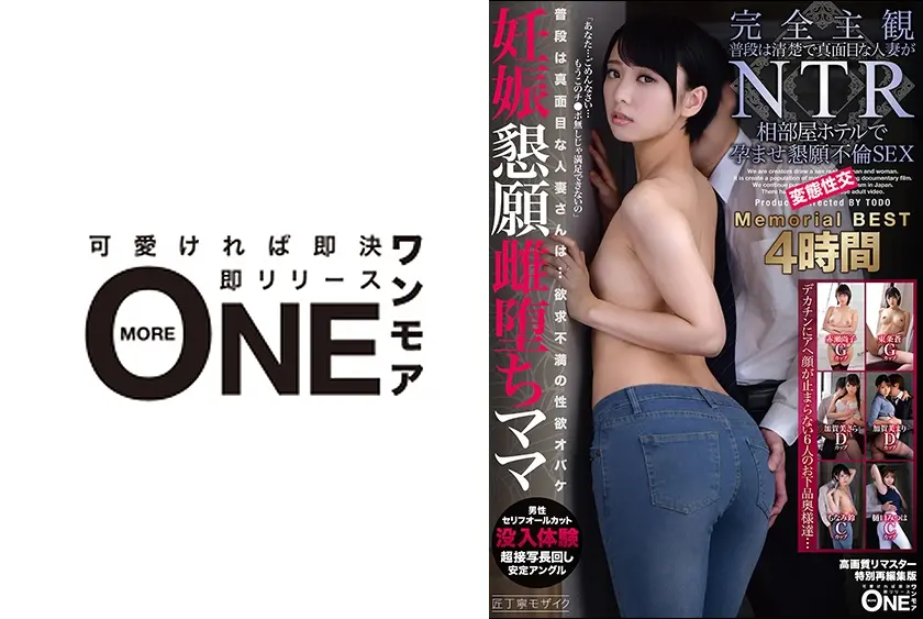 完全主観 普段は清楚で真面目な人妻がNTR 相部屋ホテルで孕ませ懇願不倫SEX Memorial BEST4時間