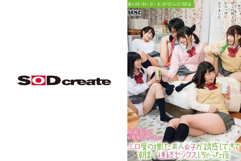 我が家で、お泊り飲み会を開催 エロ度の増した女子が誘惑してきて朝まで連続セックスしちゃった夜 浅田結梨 江奈るり 白桃心奈 麻里梨夏 向井藍