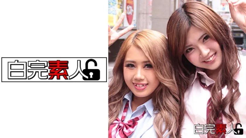 親友の前でオジサンと中出しSEX！黒白ギャルたちのエロ動画。