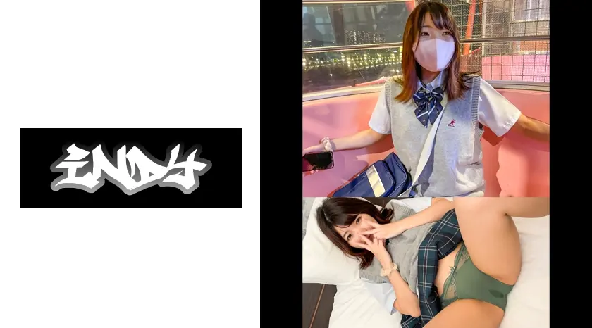 22時間着用【個人撮影】緑色が大好きなミントグリーンぱんつちゃんとP活_夜の観覧車でイチャラブデートシーンまで収録