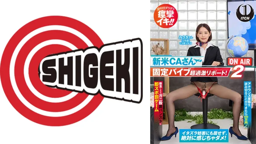 新米 CA さん固定バイブ超過激リポート！ 2 アナウンス原稿を読み切ることができた100 万円！断念したらガニ股黒パンストに即ズボ罰ゲーム みさきさん(28歳)CA歴1年